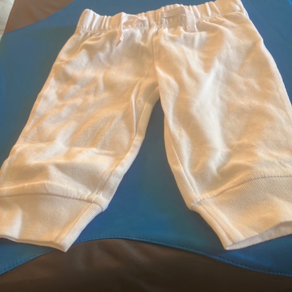 Amazon essentials White Baby joggers 6 months